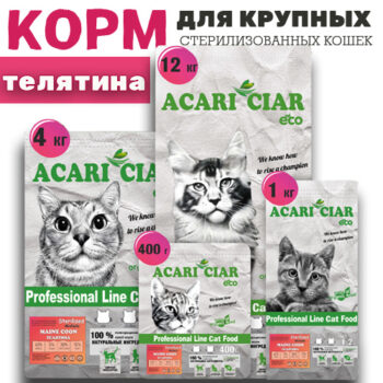 Vet A`Cat Sterilized Maine Coon Beef Holistic 1
